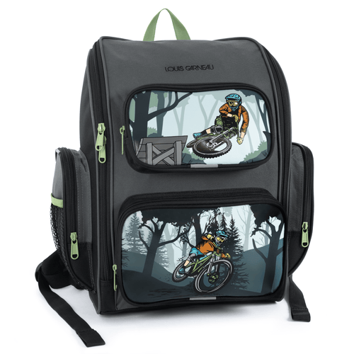 Louis Garneau multi-pocket cycling backpack