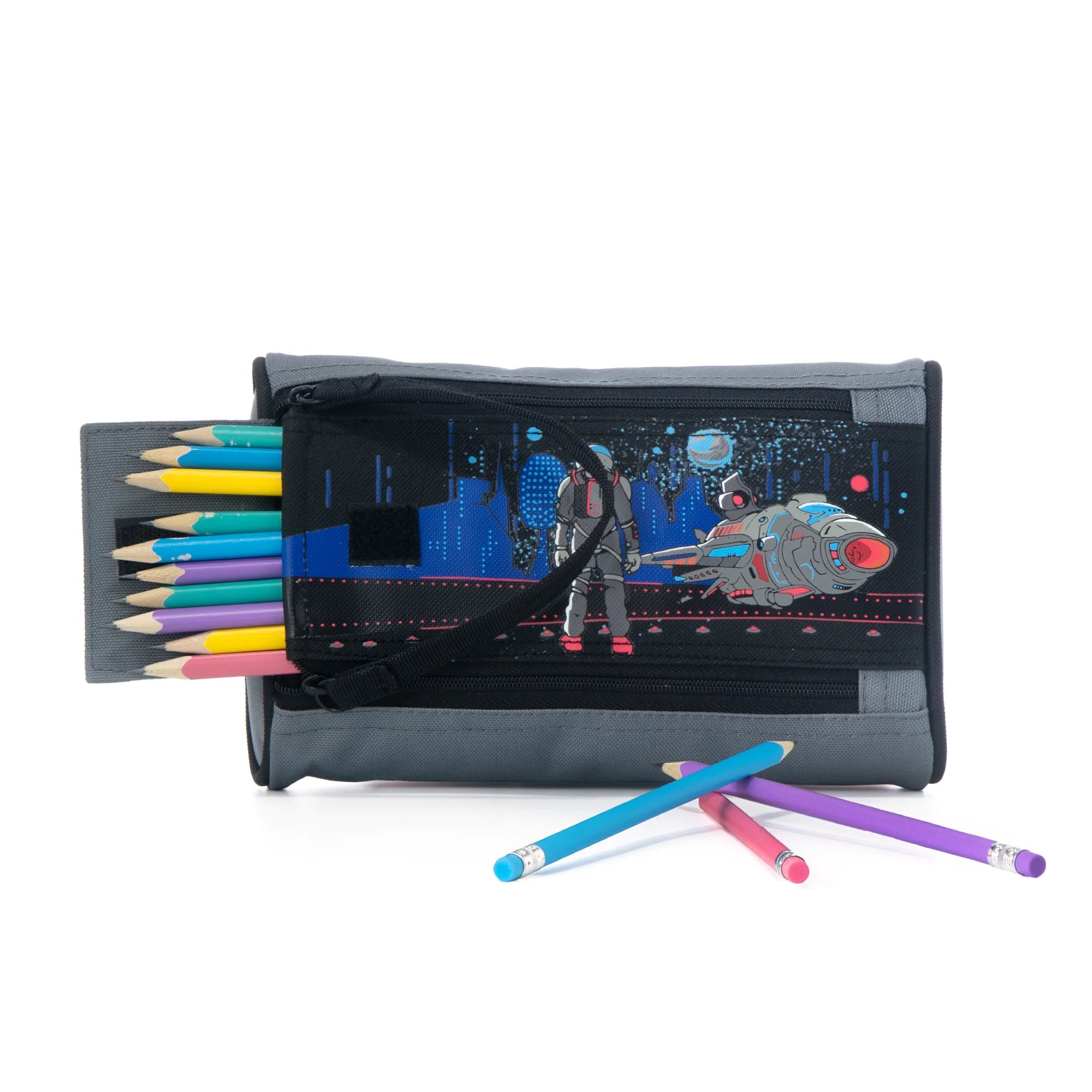 Étui à crayon 2 fermetures Louis Garneau vaisseau spatial - Trippin Store