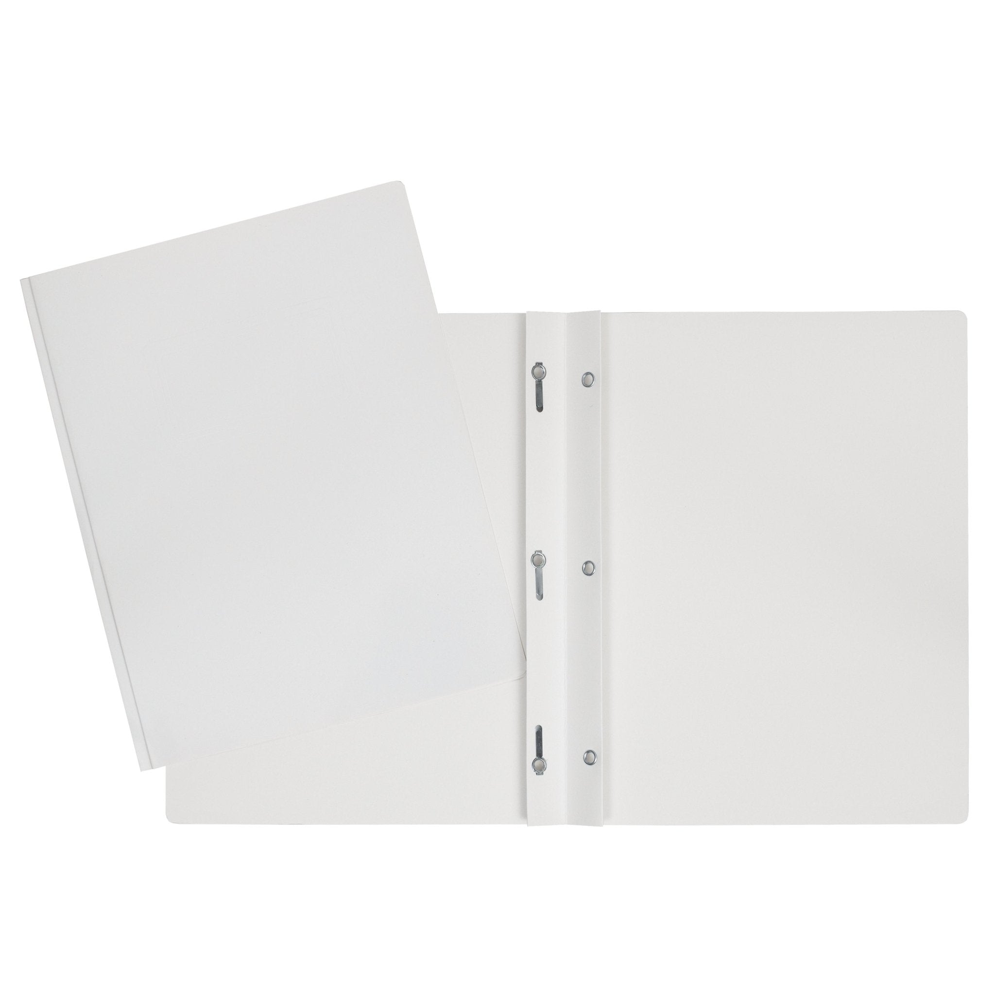 Duo tang de carton laminé blanc avec attaches GEO - Trippin Store