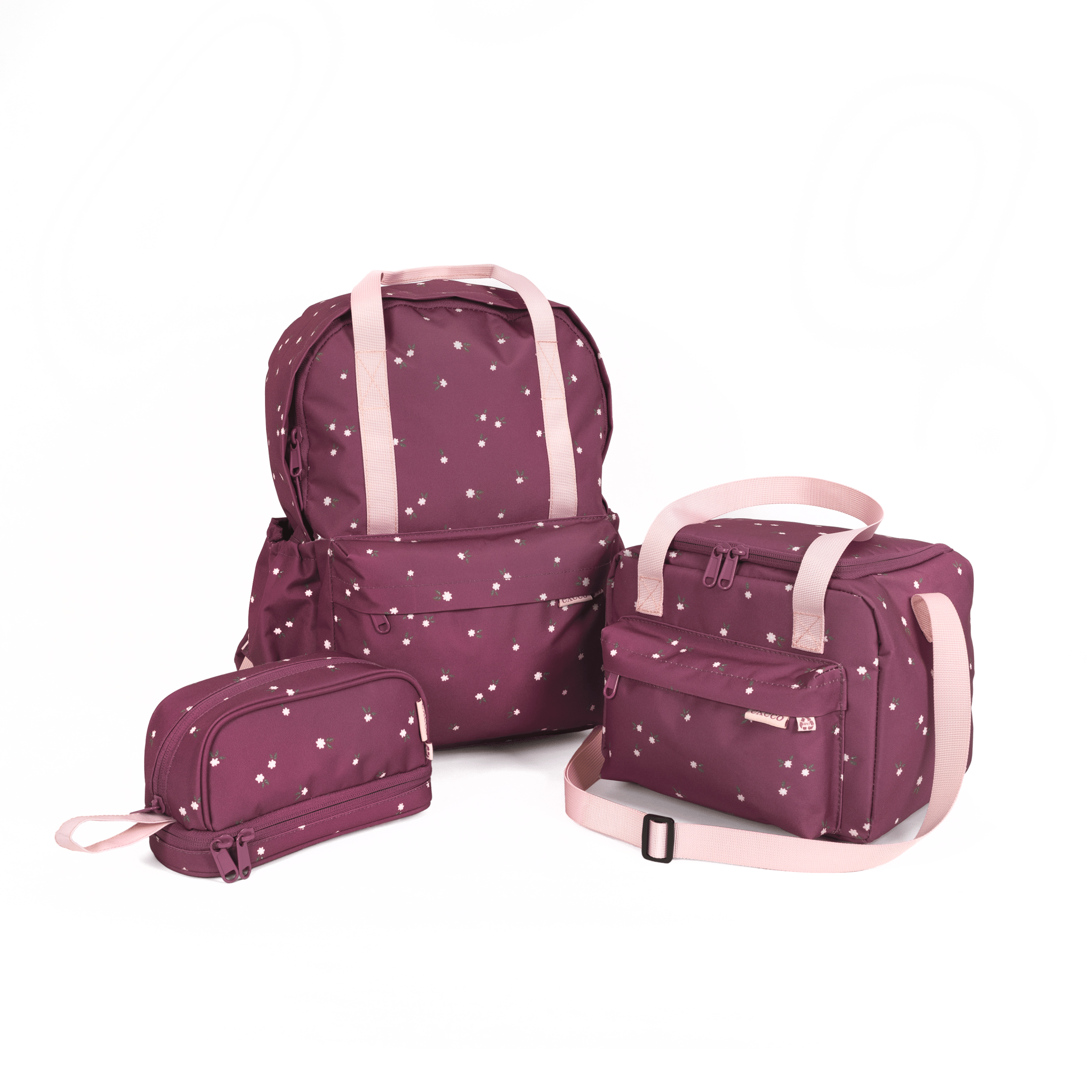 Ensemble de 3 Execo fleurs rose - Trippin Store