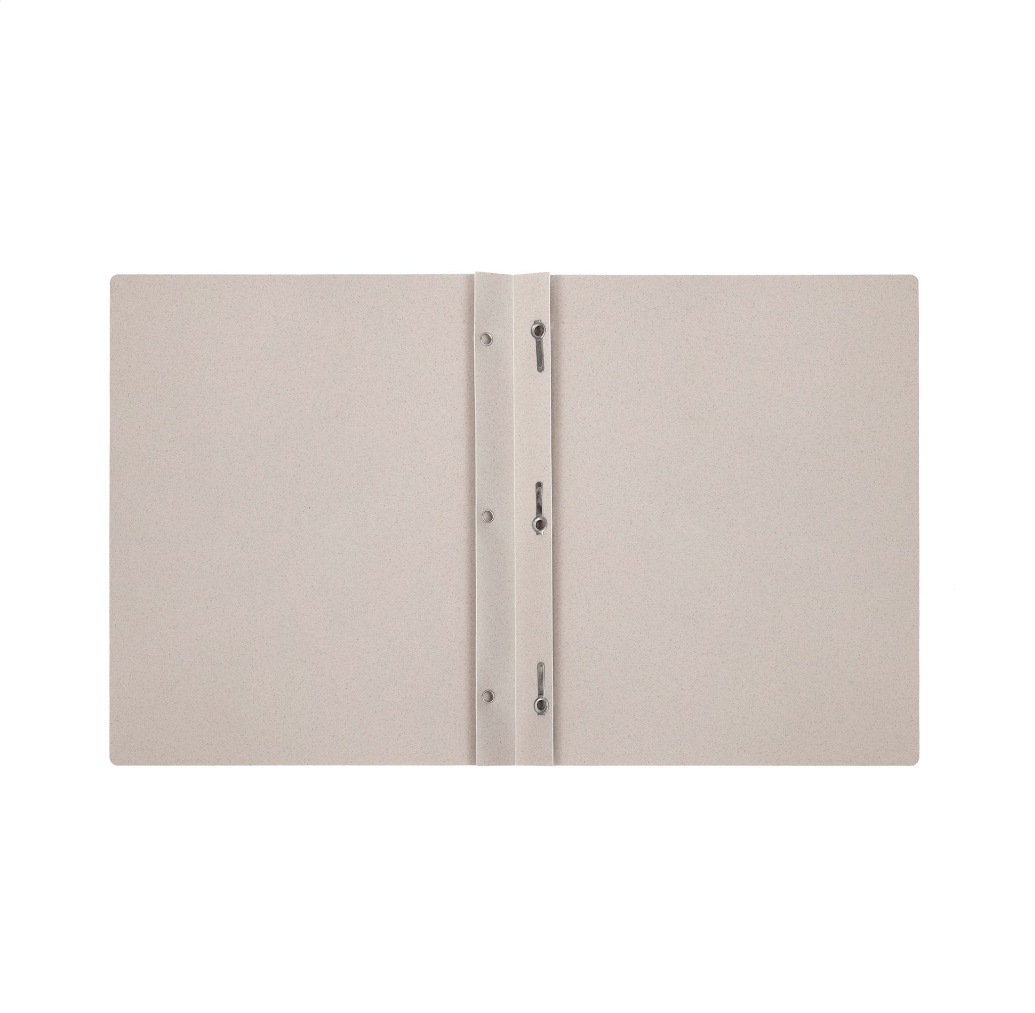 Duo tang de plastique biodédradable gris avec attaches Execo - Trippin Store