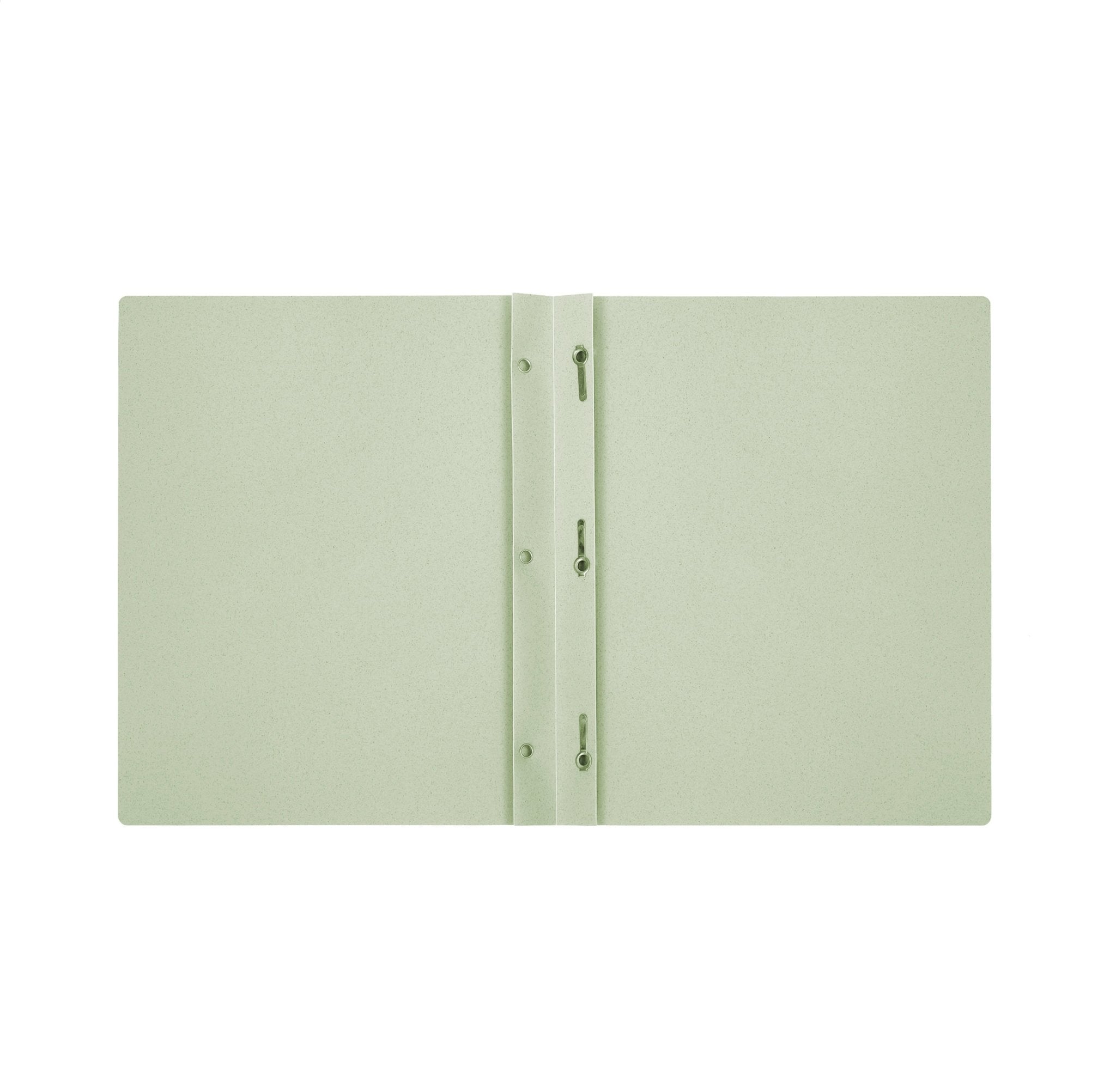 Duo tang de plastique biodédradable vert pâle avec attaches Execo - Trippin Store