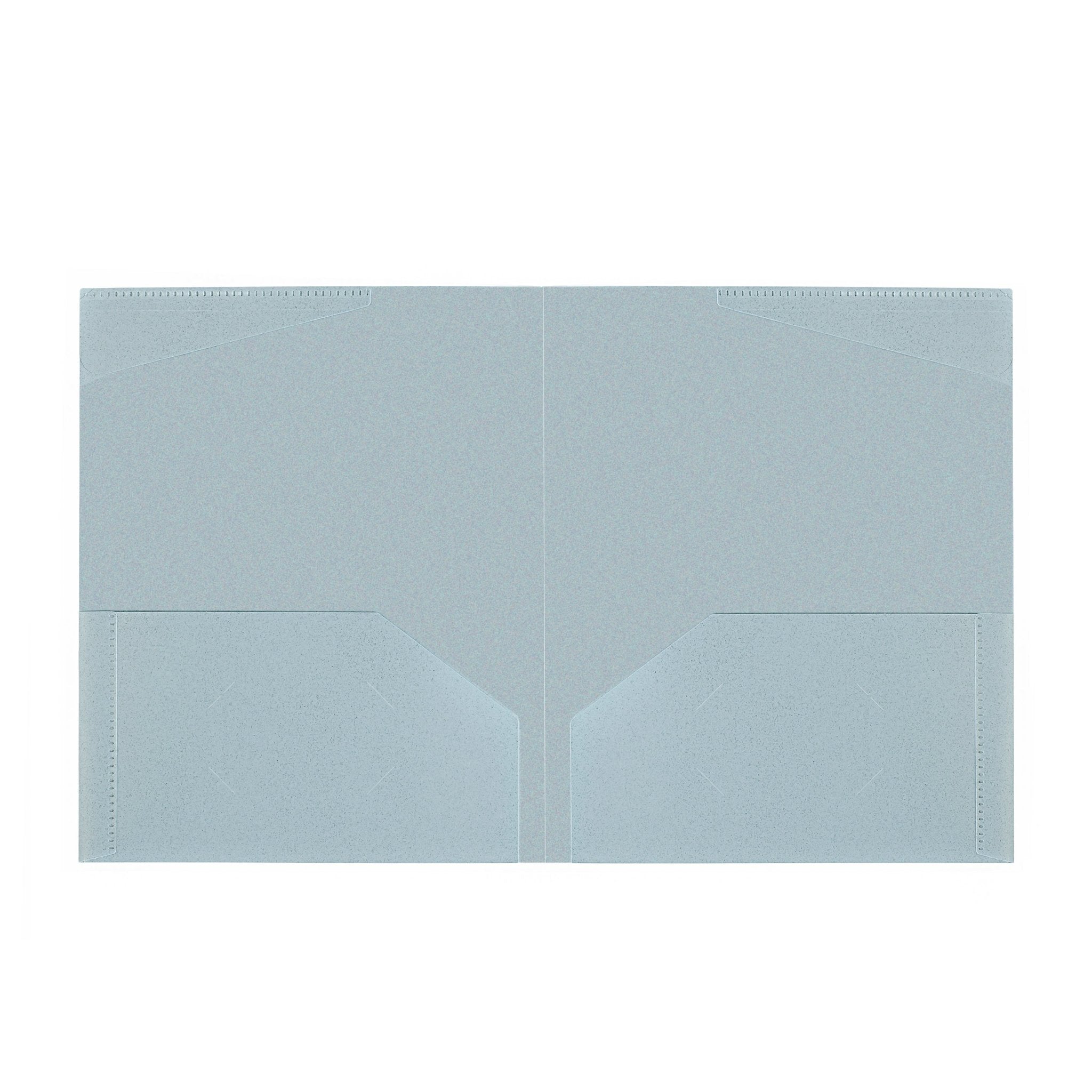 Duo tang de plastique biodédradable bleu pâle avec pochettes Execo - Trippin Store