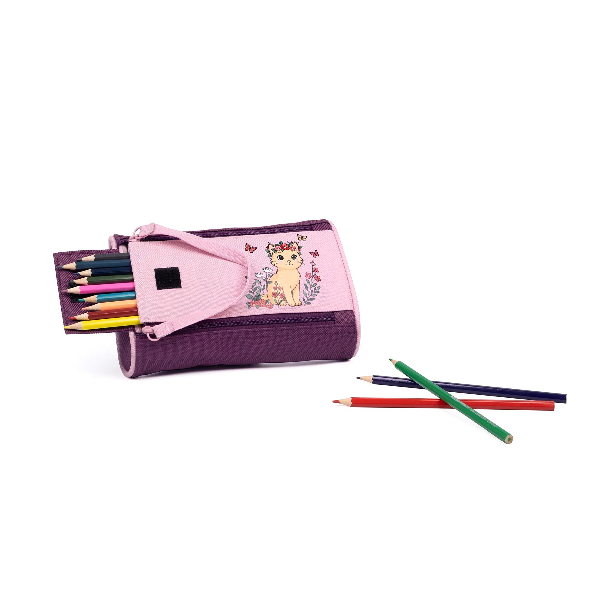 2-Zipper Pencil Case Louis Garneau Cat
