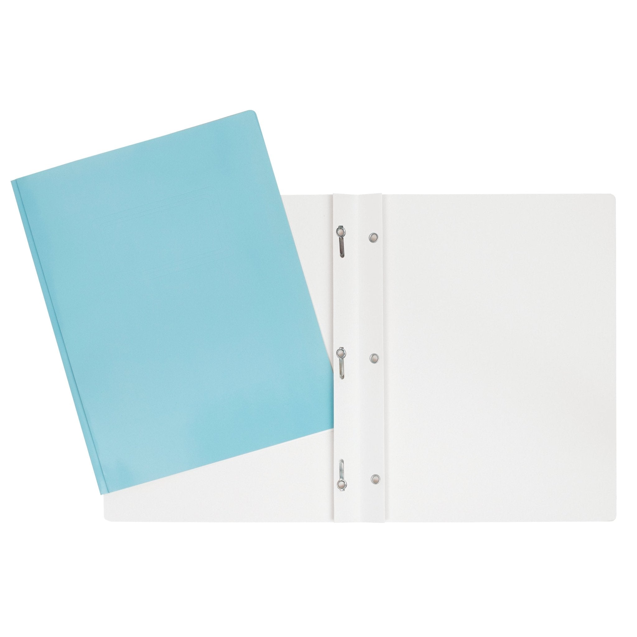 Duo tang de carton laminé bleu avec attaches GEO - Trippin Store