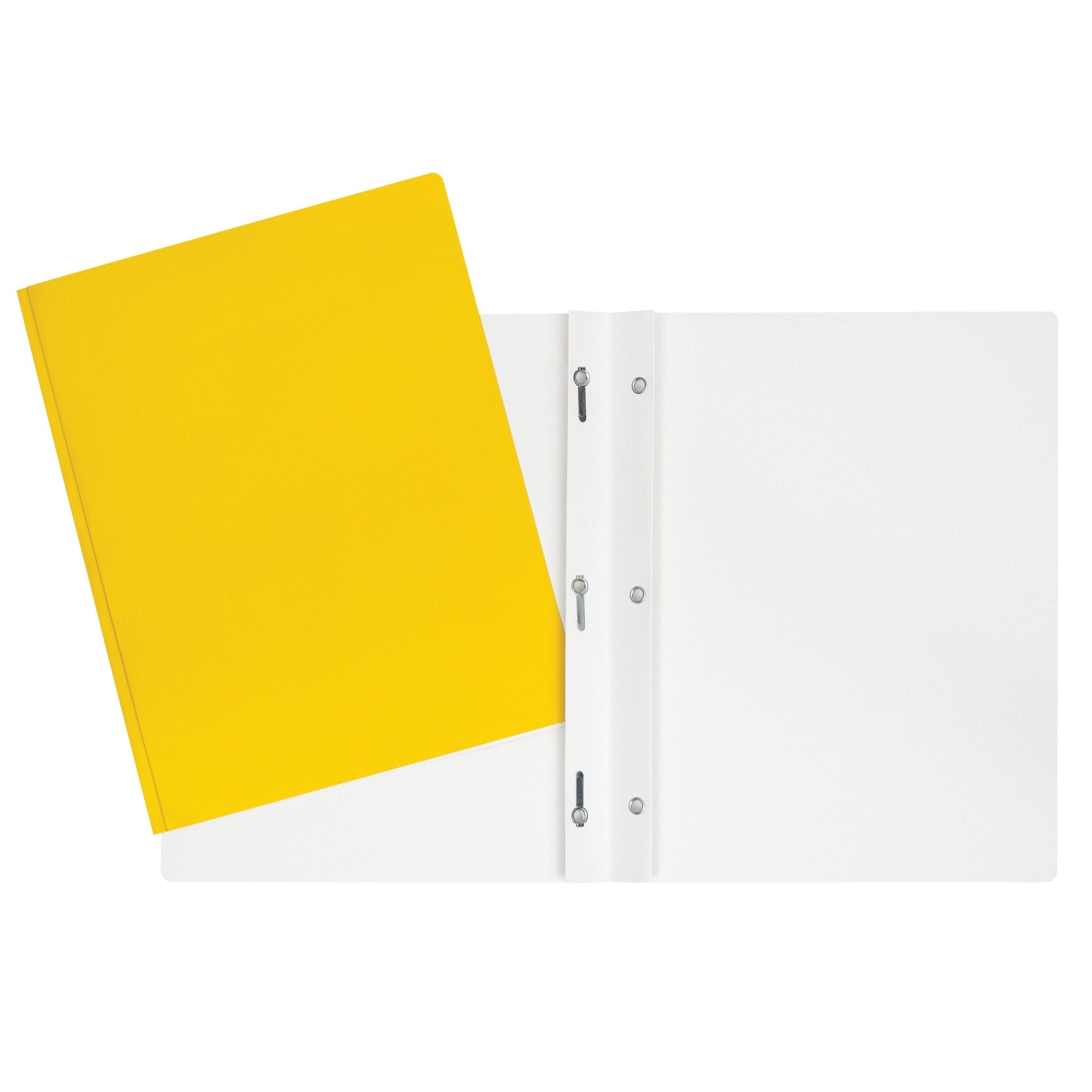 Duo tang de carton laminé jaune avec attaches GEO - Trippin Store