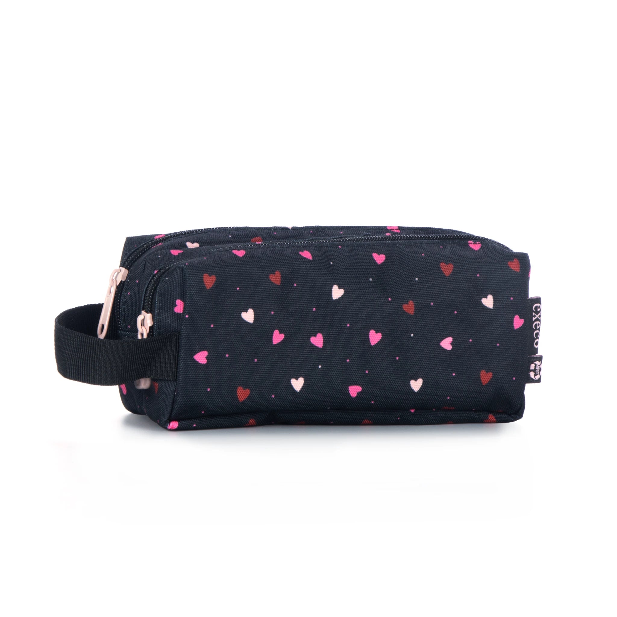Execo heart double pencil case