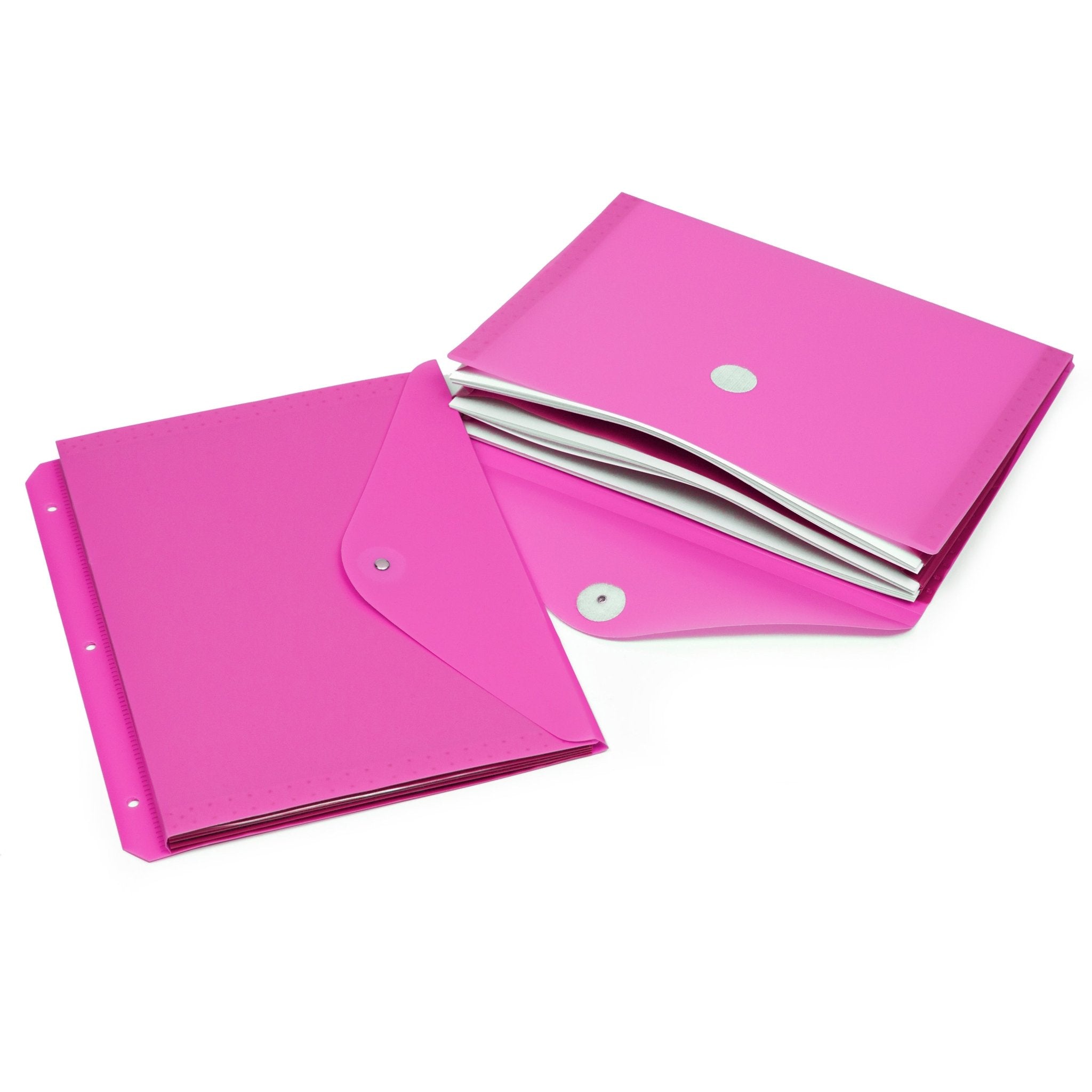 Porte - documents de plastique 3 trous rose GEO - Trippin Store