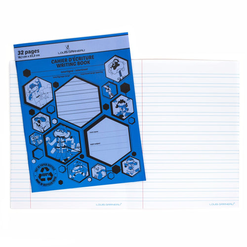 Canada notebook, wide blue interlined LG25 Louis Garneau