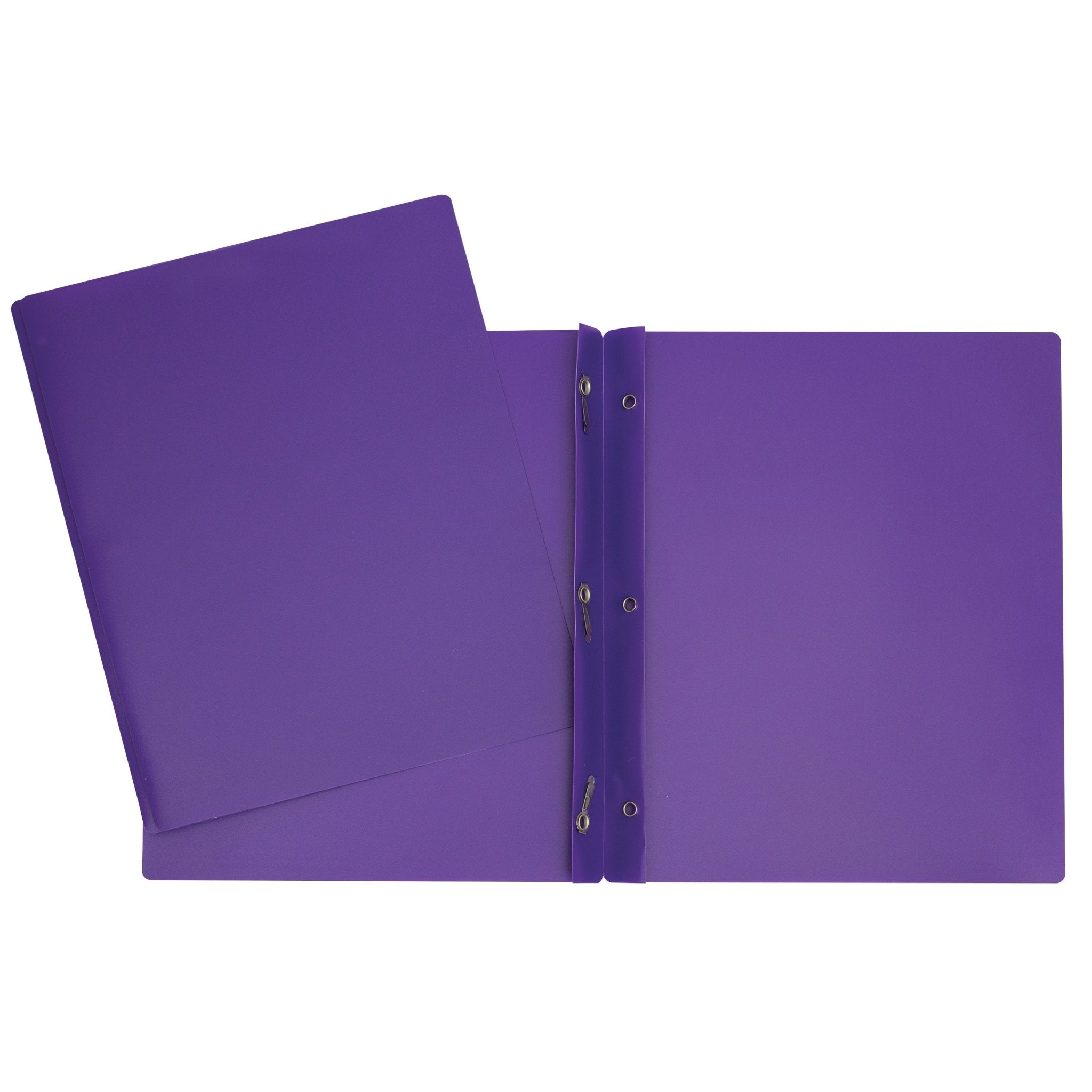 Duo tang de plastique violet avec attaches parisiennes GEO - Trippin Store