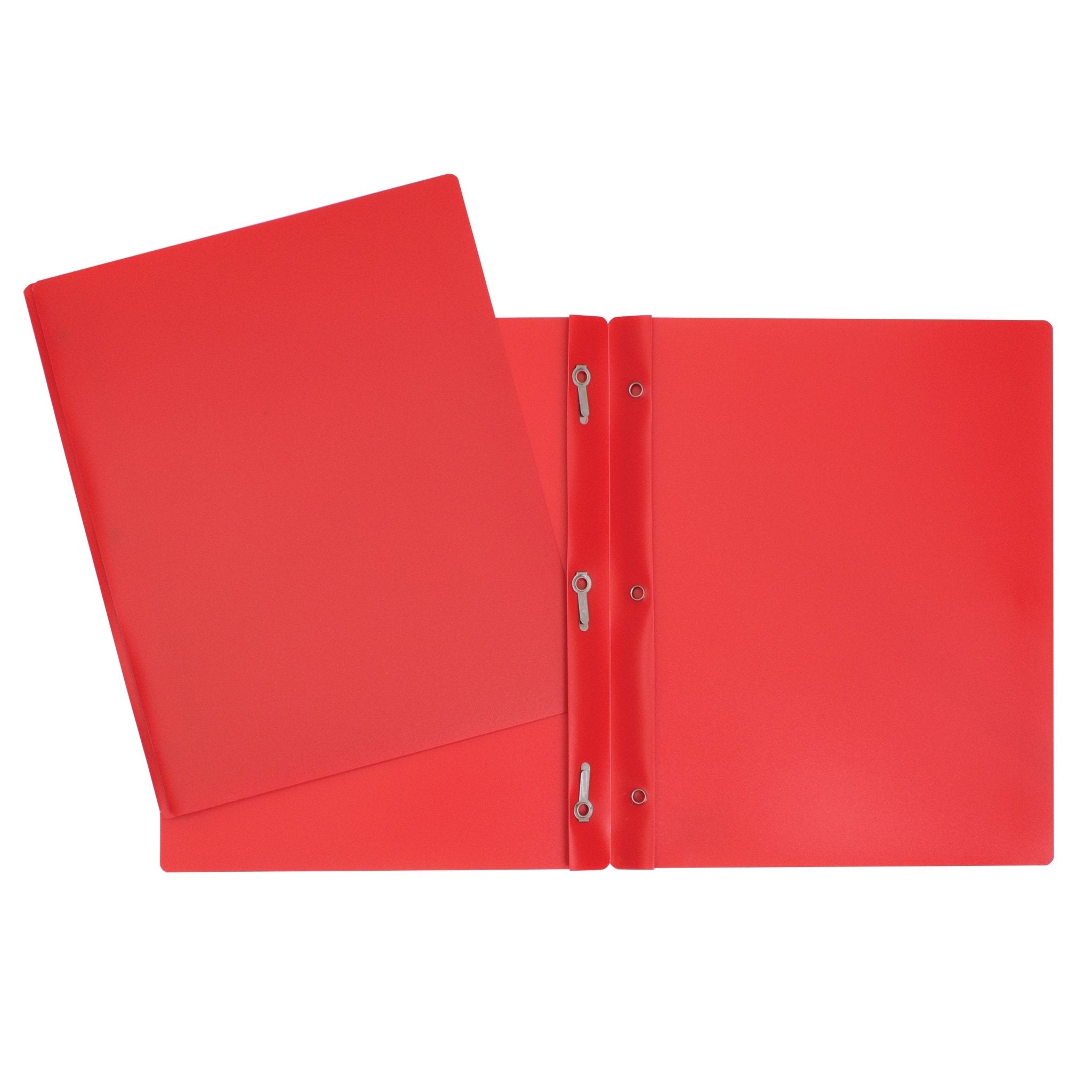 Duo tang de plastique rouge avec attaches parisiennes GEO - Trippin Store