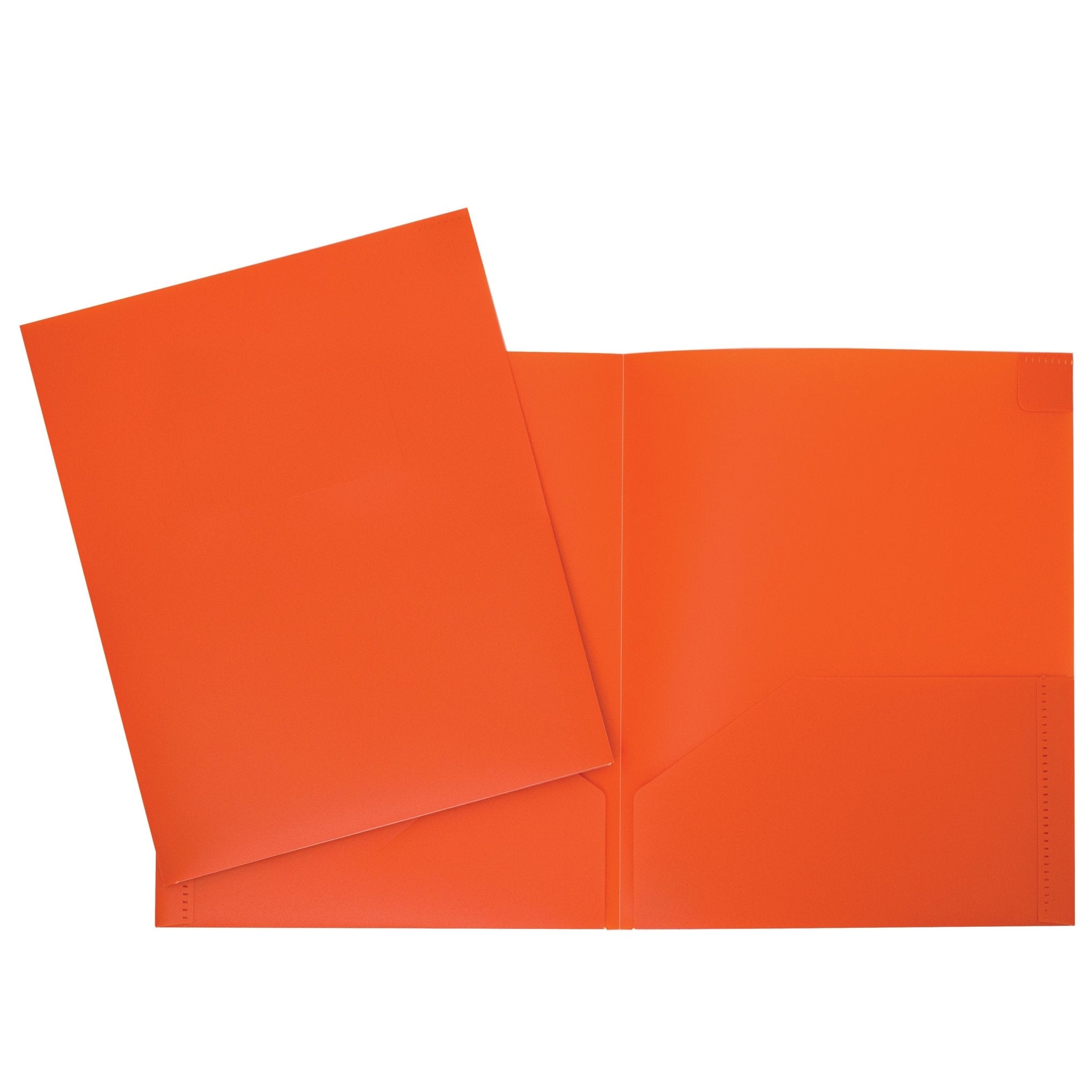 Duo tang de plastique orange avec pochettes GEO - Trippin Store