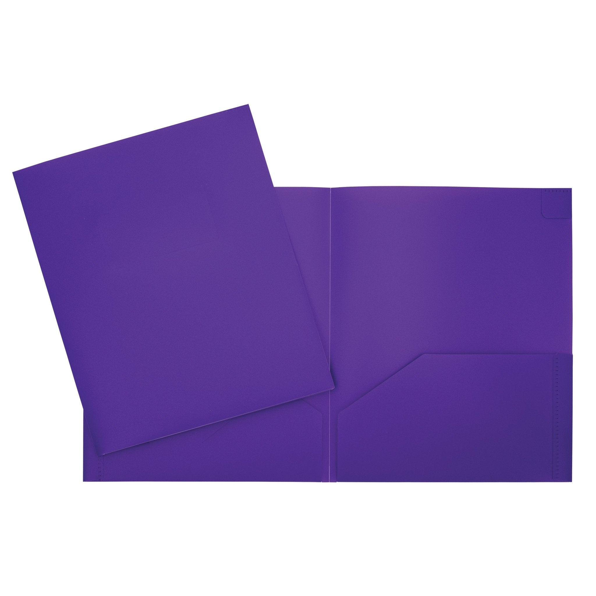 Duo tang de plastique violet avec pochettes GEO - Trippin Store