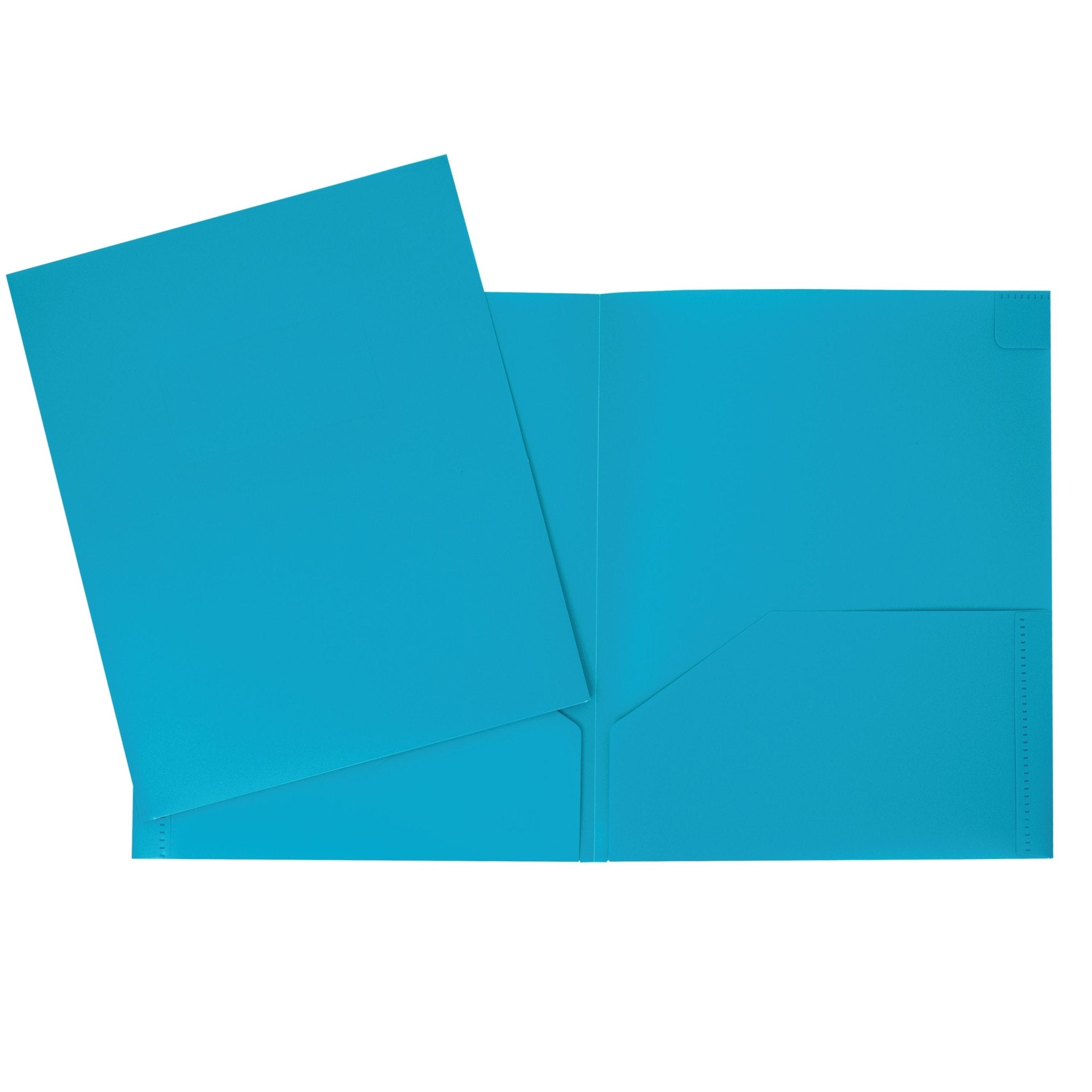 Duo tang de plastique turquoise avec pochettes GEO - Trippin Store