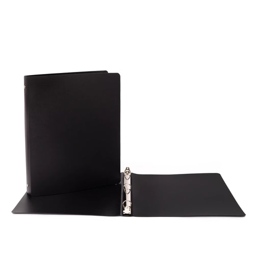 Cartable 1 pouce de plastique flexible noir GEO