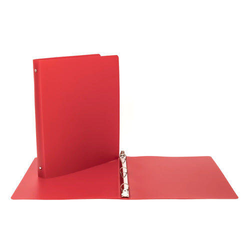 Cartable 1 pouce de plastique flexible rouge GEO