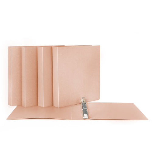 Cartable 1 pouce 1/2 en plastique biodégradable rose Execo